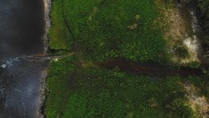 4k aerial footage of the st johns river in florida