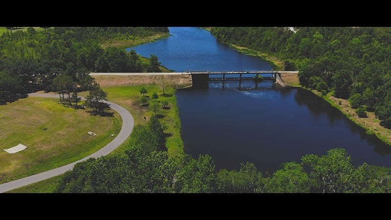 DJI Mavic Air Flying Over Blanchard Park In Orlando