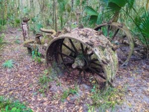 an abandoned tractor in florida